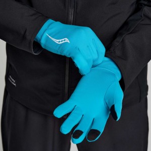 Turquoise Saucony Solstice Men's Gloves | USA PEFYCQ