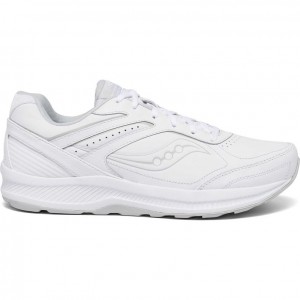 White Saucony Echelon Walker 3 Men's Wide Running Shoes | USA EDOXZI