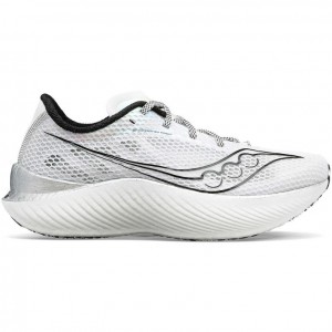 White Saucony Endorphin Pro 3 Men's Running Shoes | USA QFUTZC