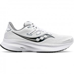 White Saucony Guide 16 Men's Running Shoes | USA MSAGQN