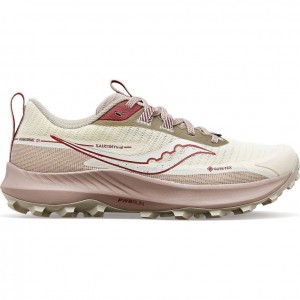 White Saucony Peregrine 13 GTX Women's Trail Running Shoes | USA CSDFLE