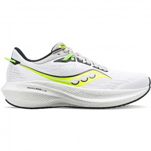 White Saucony Triumph 21 Men's Running Shoes | USA OZLFVU