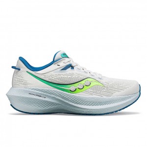 White Saucony Triumph 21 Women's Running Shoes | USA GRUMTH