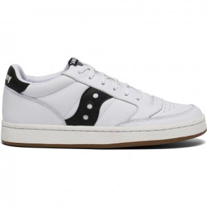 White / Black Saucony Jazz Court Men's Sneakers | USA SRBYTG