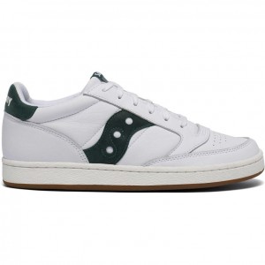 White / Green Saucony Jazz Court Men's Sneakers | USA HMFCRL