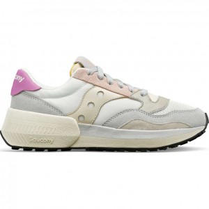 White / Grey / Rose Saucony Jazz NXT Women's Sneakers | USA TMCVEU