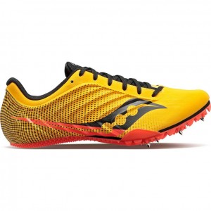 Yellow Saucony Spitfire 5 Men's Spikes | USA LGTRVA