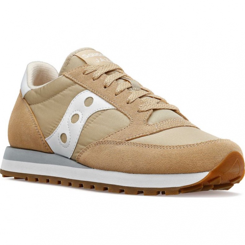 Beige Saucony Jazz Original Women's Sneakers | USA LWPMJZ