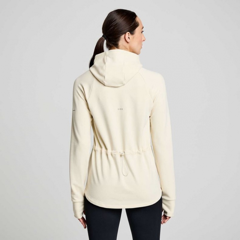 Beige Saucony Triumph Tunic Women's Hoodie | USA BIQGUR