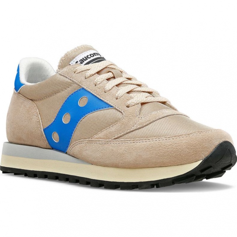 Beige / Blue Saucony Jazz 81 Men's Sneakers | USA GXSNCE