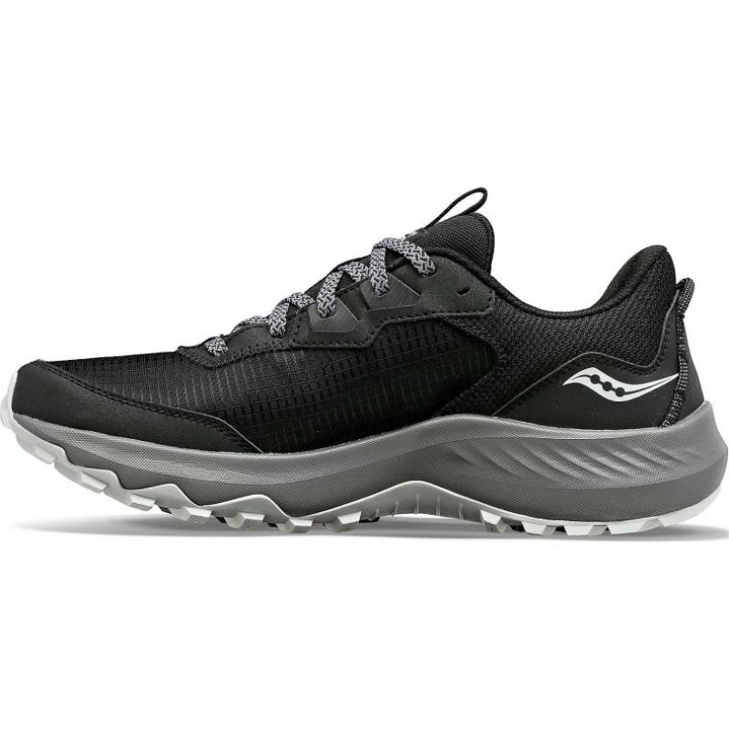 Black Saucony Aura TR Men's Trail Running Shoes | USA RLIEYV