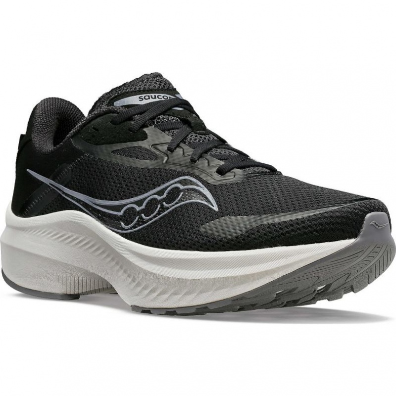 Black Saucony Axon 3 Men's Running Shoes | USA LNRPQB