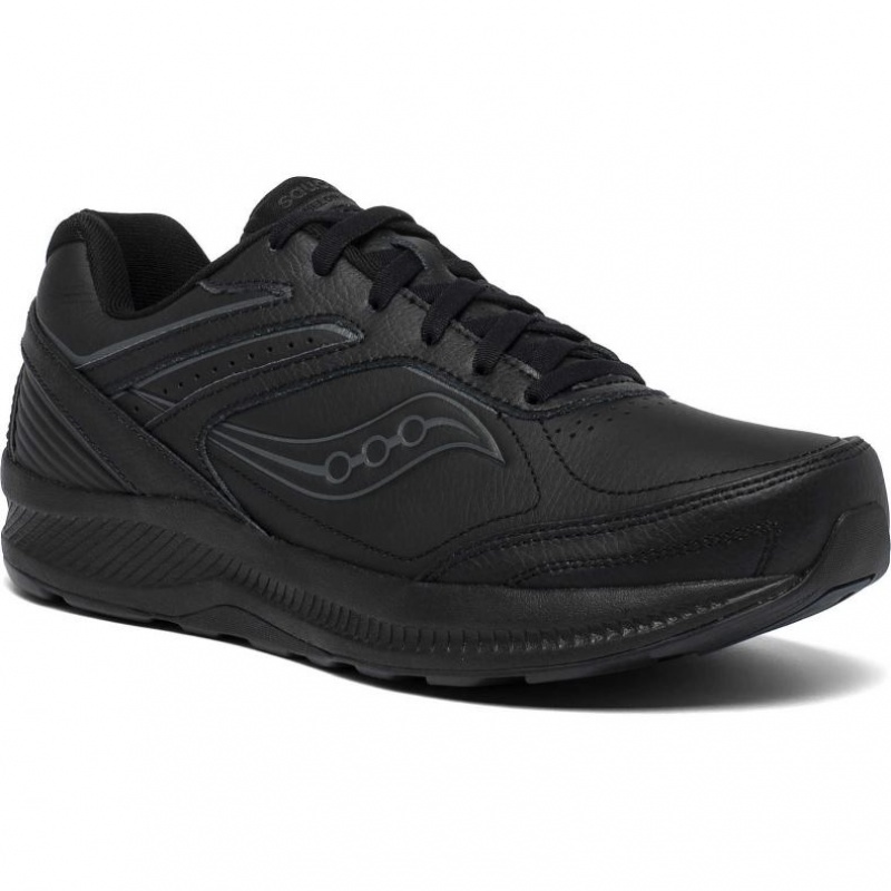 Black Saucony Echelon Walker 3 Men's Walking Shoes | USA FKBXSG