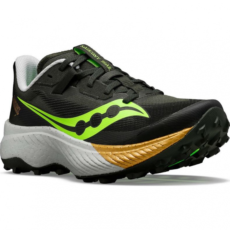 Black Saucony Endorphin Edge Men's Trail Running Shoes | USA OBLYHK