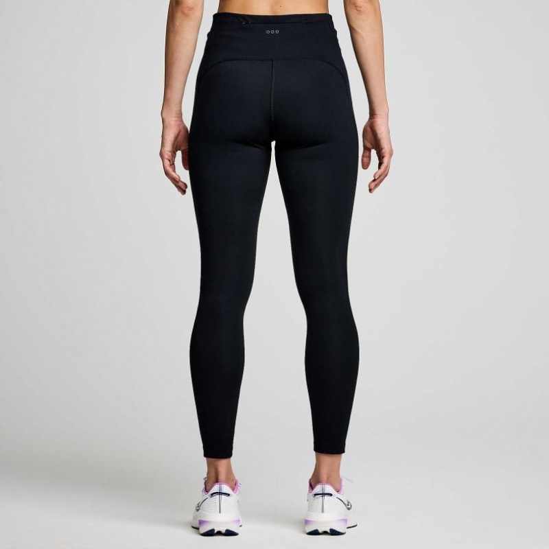 Black Saucony Fortify 7/8 Women's Tight | USA LZJOXF