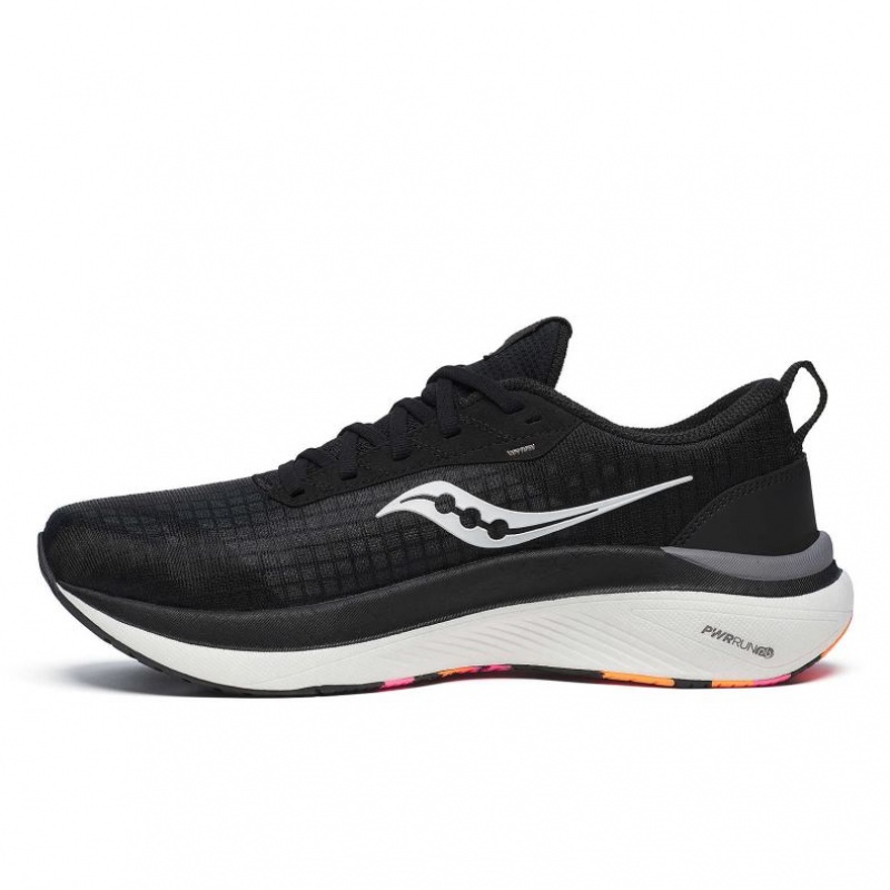 Black Saucony Freedom Crossport Men's Running Shoes | USA IBCPLO