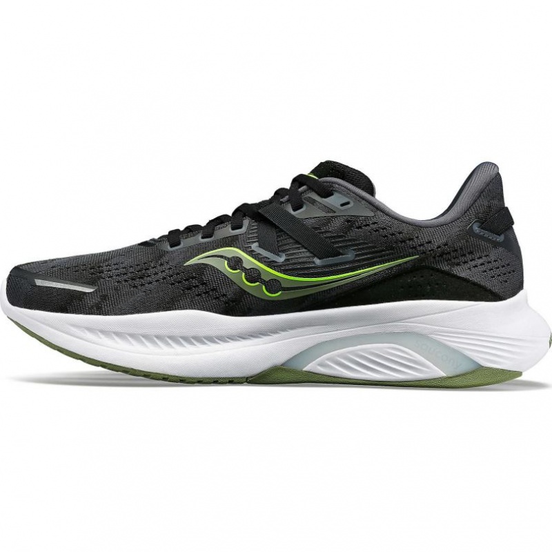 Black Saucony Guide 16 Men's Running Shoes | USA AICQMP