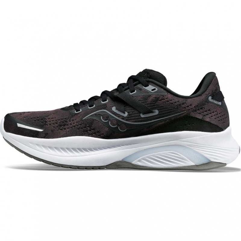 Black Saucony Guide 16 Men's Wide Running Shoes | USA QKDBGY