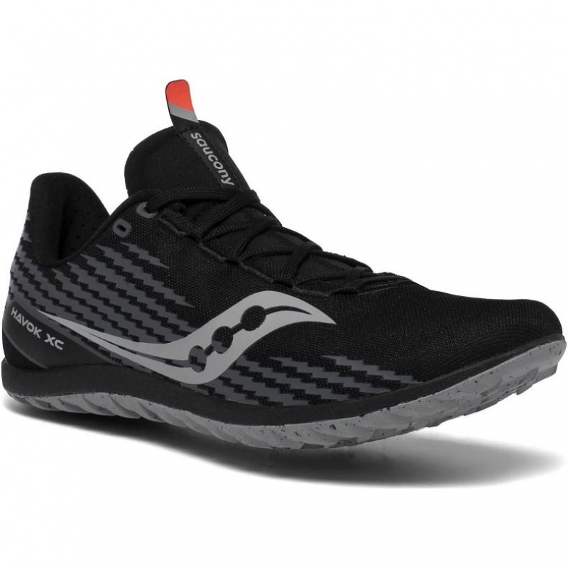 Black Saucony Havok XC 3 Men's Spikes | USA FHAPWM