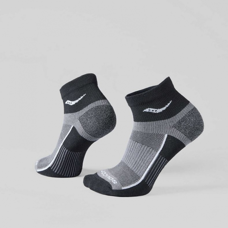 Black Saucony Inferno Quarter 3-Pack Women\'s Socks | USA ULVCHF