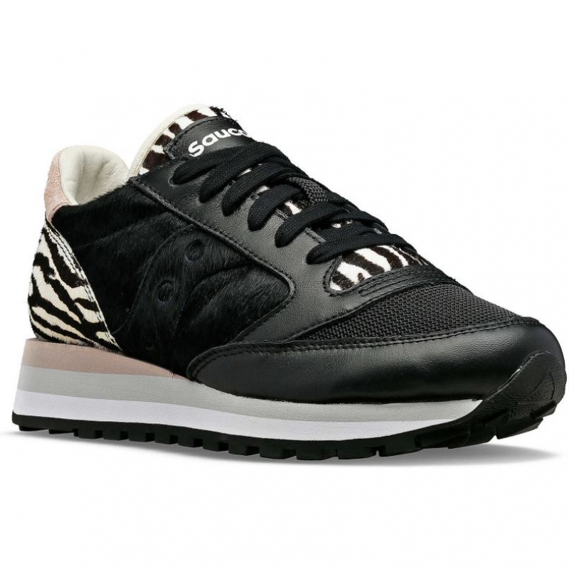 Black Saucony Jazz Triple Women's Sneakers | USA BFRQMA