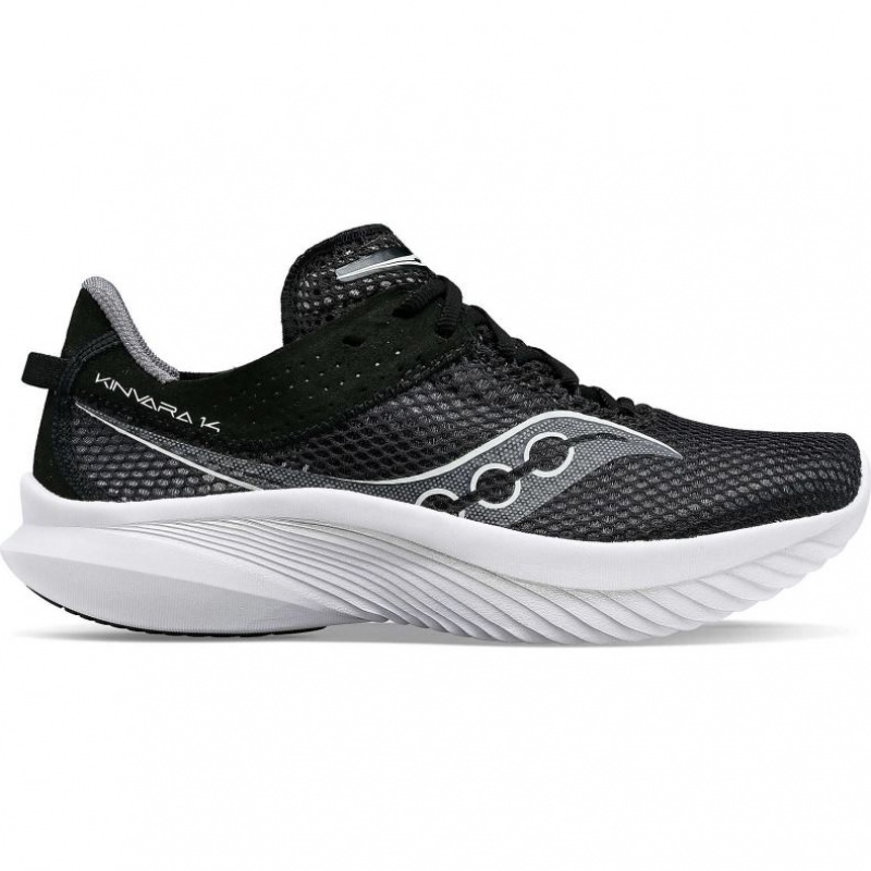 Black Saucony Kinvara 14 Men\'s Running Shoes | USA WZTFOI