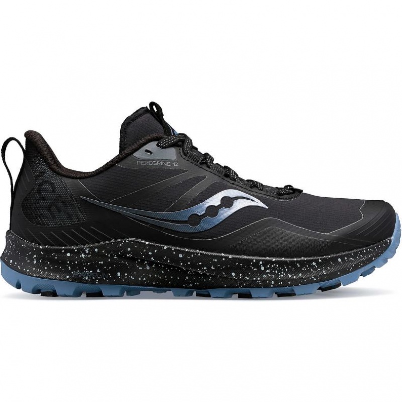 Black Saucony Peregrine ICE+ 3 Women\'s Trail Running Shoes | USA CVNQEF