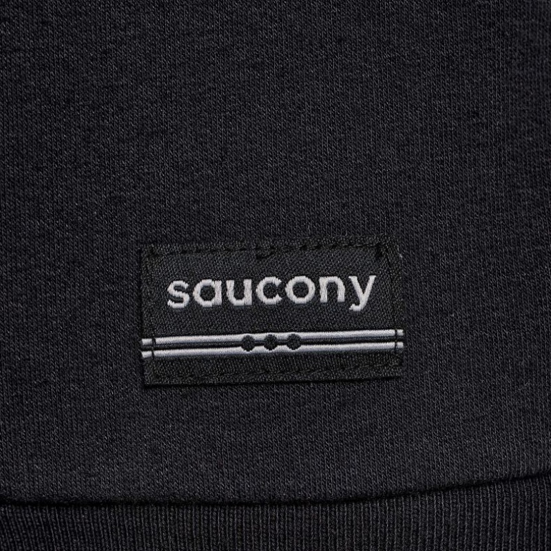 Black Saucony Recovery Zip Tunic Women's Hoodie | USA EMRANV