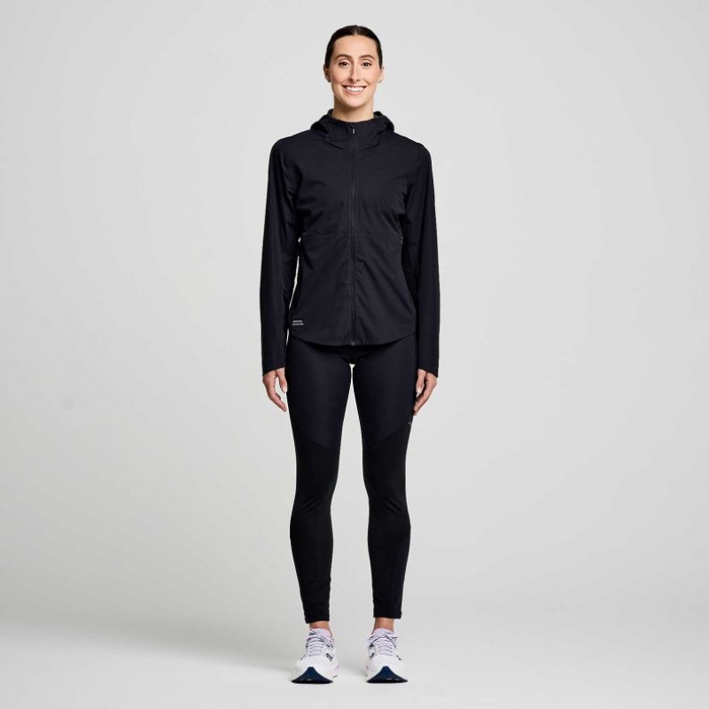 Black Saucony Runshield Women's Jacket | USA QCBUEN