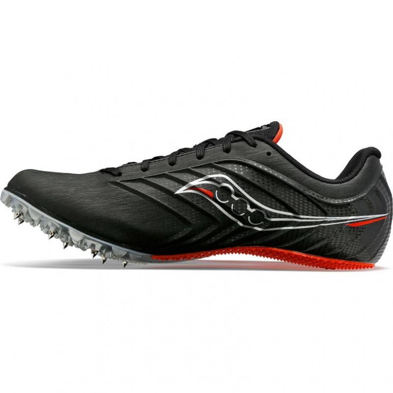 Black Saucony Spitfire 5 Men's Spikes | USA AVMOYI