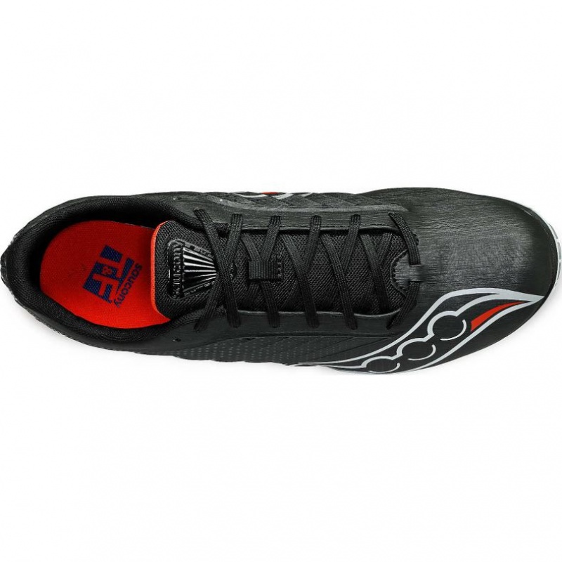 Black Saucony Spitfire 5 Men's Spikes | USA AVMOYI