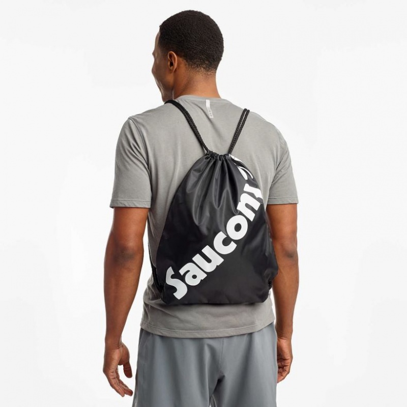 Black Saucony String Men's Bag | USA VILDFX