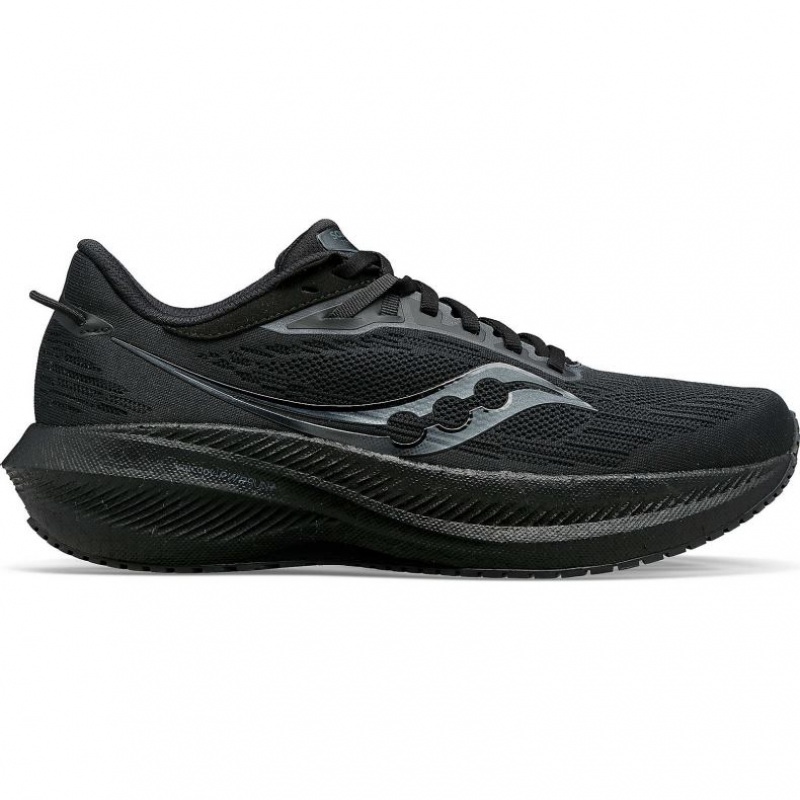 Black Saucony Triumph 21 Men\'s Running Shoes | USA BZVOIC