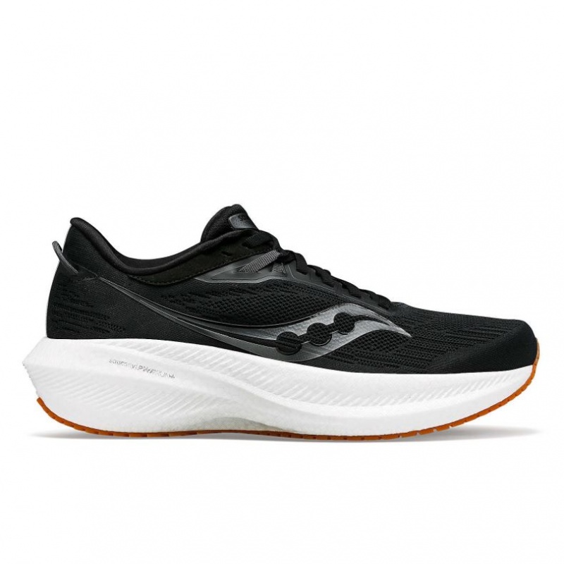 Black Saucony Triumph 21 Men\'s Running Shoes | USA RXNMZQ