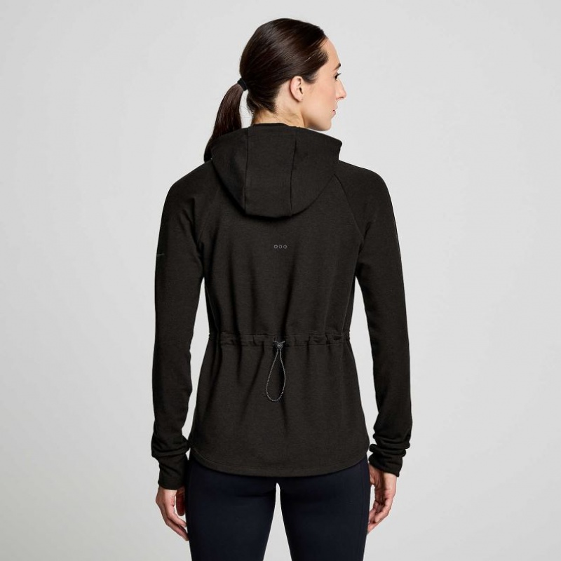 Black Saucony Triumph Tunic Women's Hoodie | USA LOFHZU