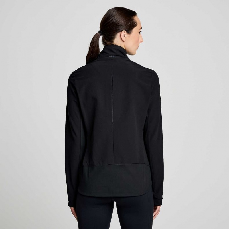 Black Saucony Triumph Women's Jacket | USA BVATQW