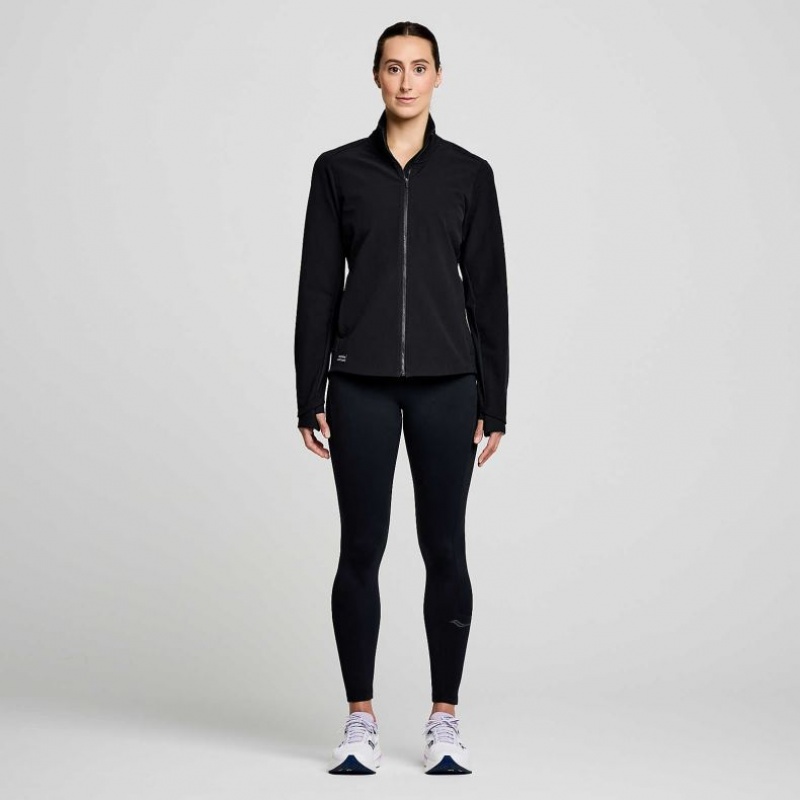 Black Saucony Triumph Women's Jacket | USA BVATQW