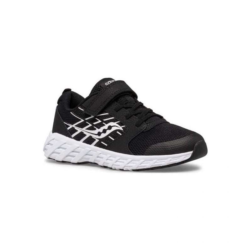 Black Saucony Wind 2.0 A/C Big Kids' Sneakers | USA DBJZAN