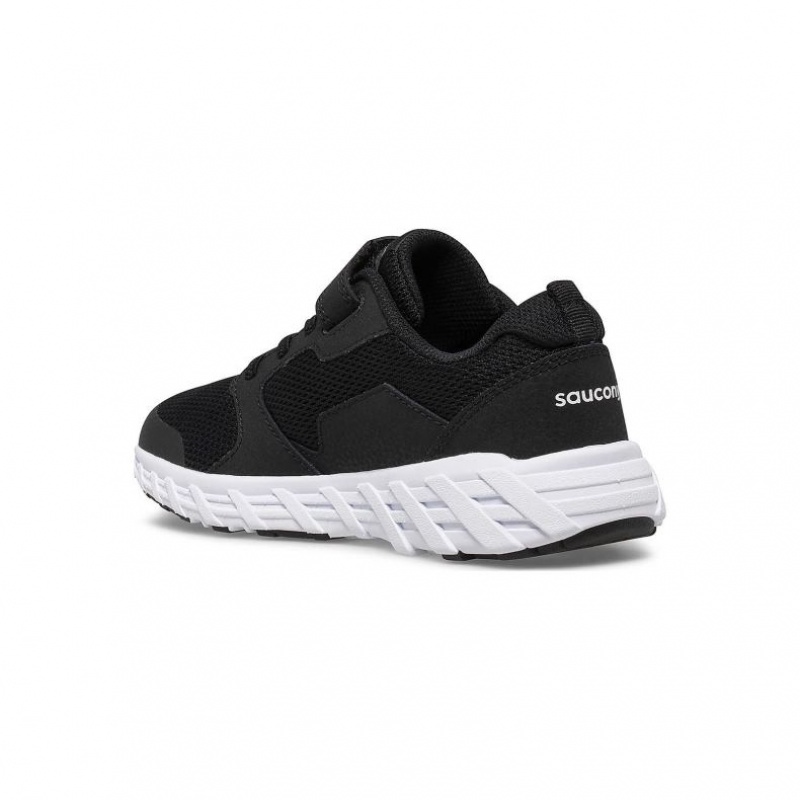 Black Saucony Wind 2.0 A/C Big Kids' Sneakers | USA DBJZAN