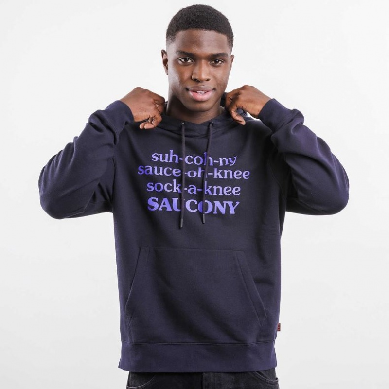 Black Saucony X Frank Cooke Rested Men\'s Hoodie | USA KVGYFM