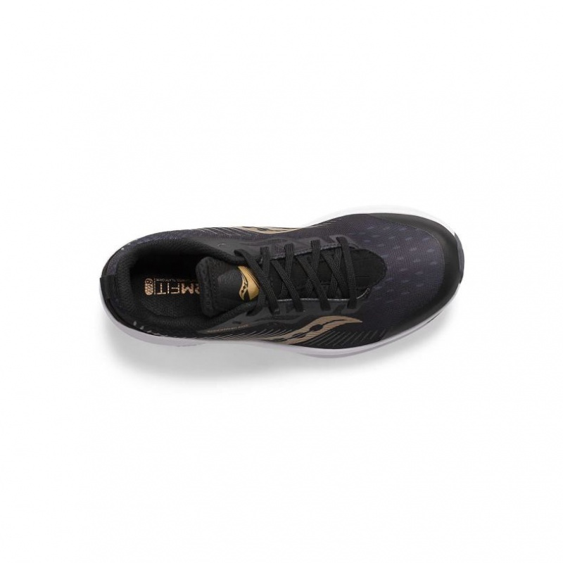 Black / Gold Saucony Endorphin KDZ Big Kids' Sneakers | USA TJBWFL