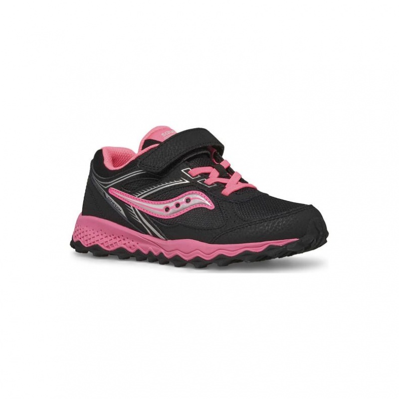 Black / Pink Saucony Cohesion TR14 A/C Big Kids' Sneakers | USA ZKDWUY