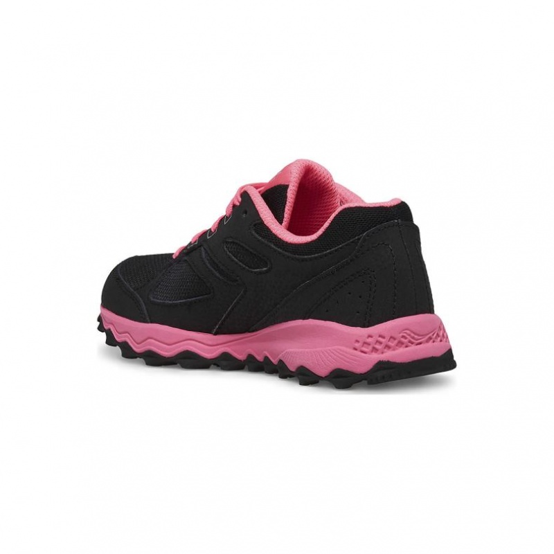 Black / Pink Saucony Cohesion TR14 Lace Big Kids' Sneakers | USA SPKBAT