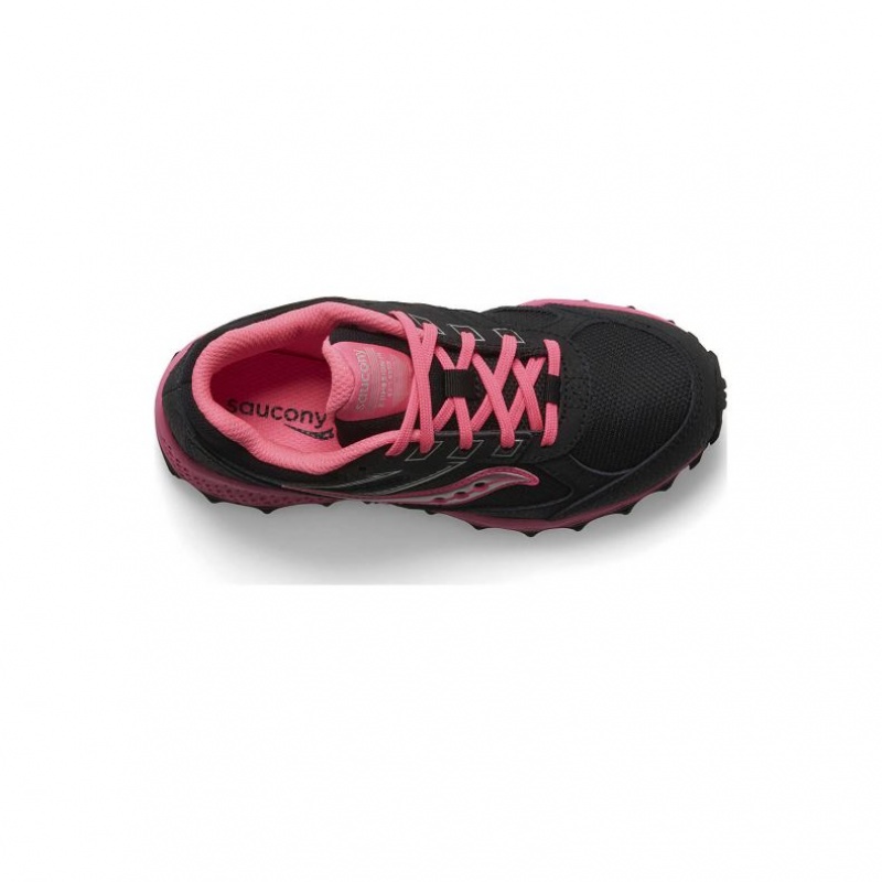 Black / Pink Saucony Cohesion TR14 Lace Big Kids' Sneakers | USA SPKBAT