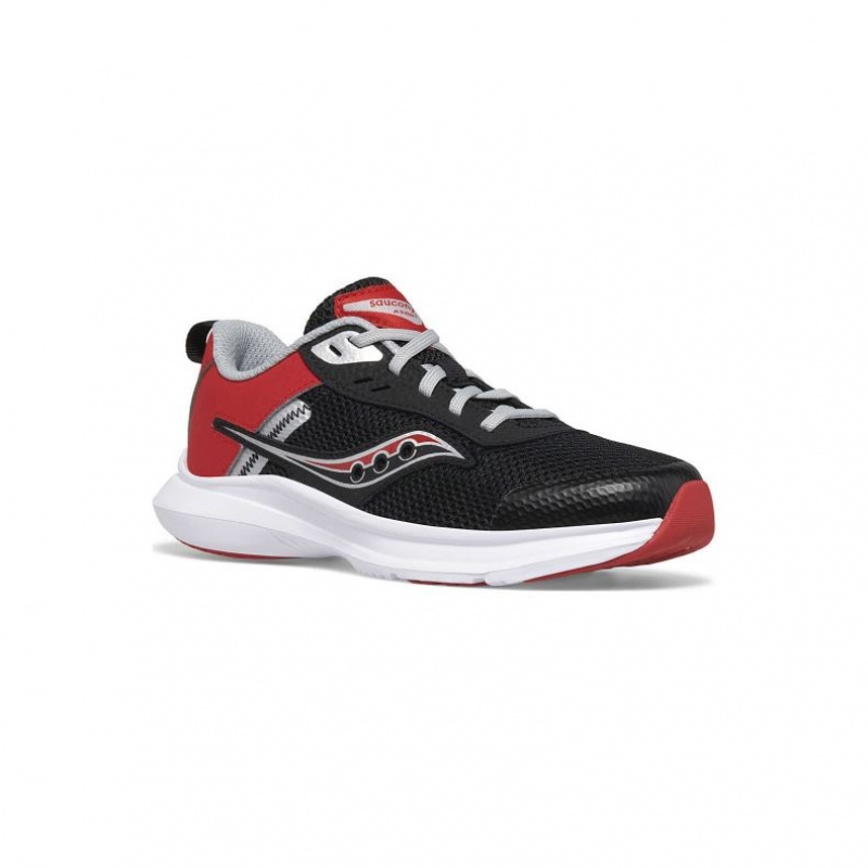 Black / Red Saucony Axon 3 Big Kids' Sneakers | USA UHGZNY