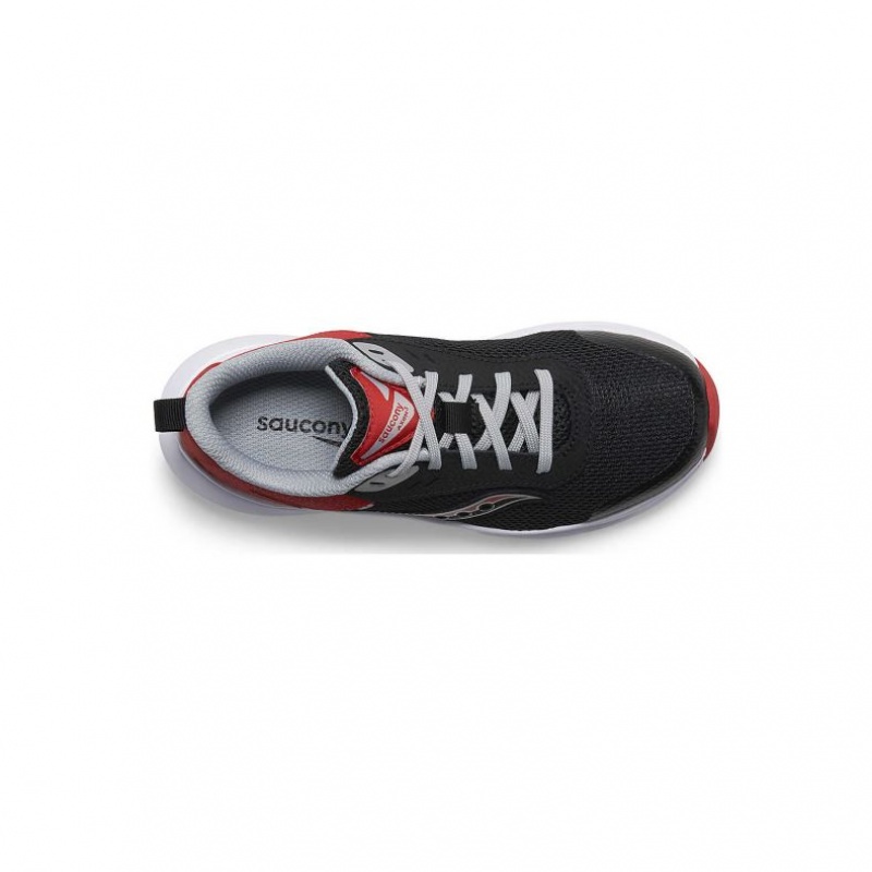 Black / Red Saucony Axon 3 Big Kids' Sneakers | USA UHGZNY