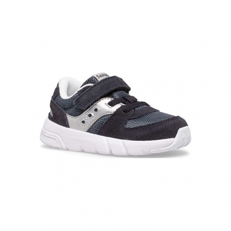 Black / Silver Saucony Jazz Lite 2.0 Little Kids' Sneakers | USA XGSQHA