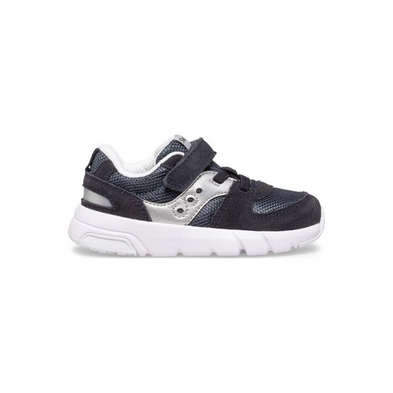 Black / Silver Saucony Jazz Lite 2.0 Little Kids\' Sneakers | USA XGSQHA