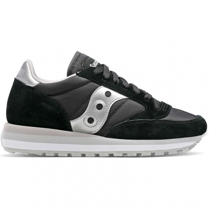 Black / Silver Saucony Jazz Triple Women\'s Sneakers | USA LZCOMQ