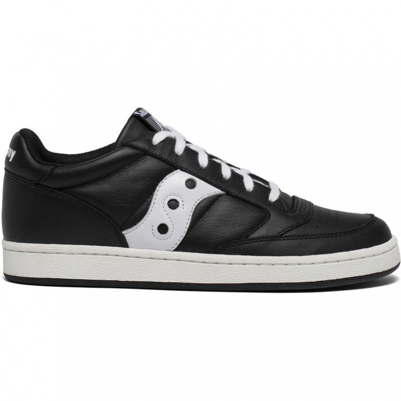 Black / White Saucony Jazz Court Men\'s Sneakers | USA DLXVNR